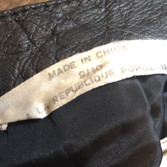 Vintage High Waist Leather Mini Skirt - Picture 11 of 11